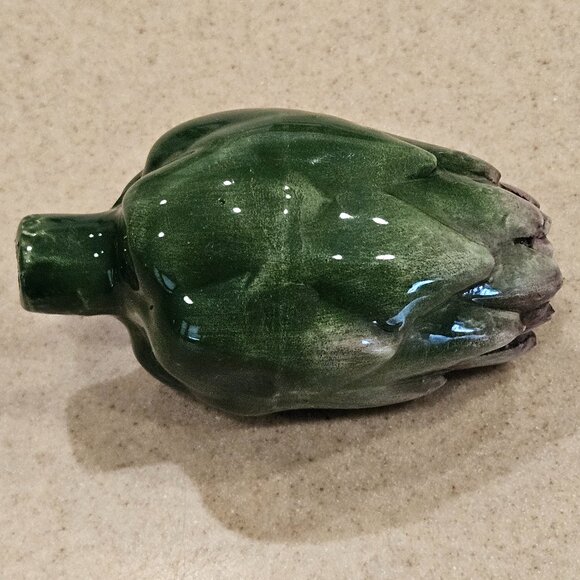 VINTAGE HANDPAINTED CERAMIC ARTICHOKE MAJOLICA DECOR DISPLAY ART VIETRI ITALY - Picture 2 of 8